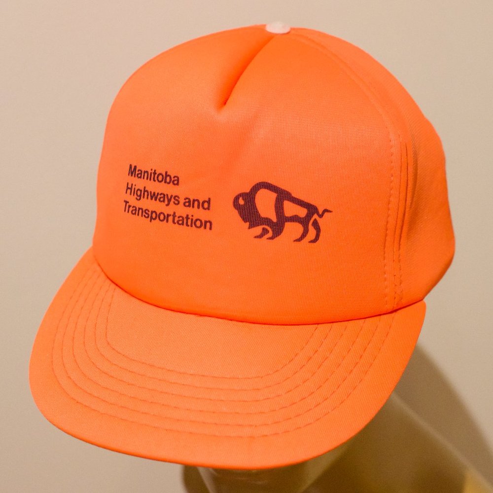 2 for $30 Vintage "Manitoba Highways and Transportation" trucker hat